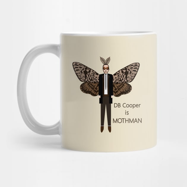 DB Cooper is MOTHMAN by RawSunArt